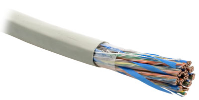 Network Cable  MCL 3 m Cat6 A F/UTP 3 m Cat6 a F/UTP  White 3 m, CAT6 A F/UTP Network Cable FTP Twisted Pair , White 